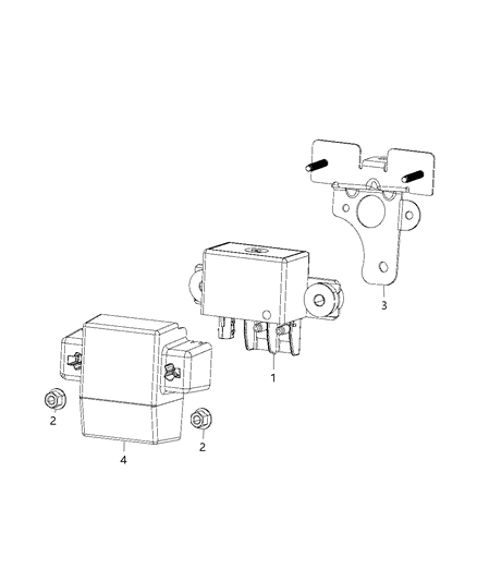 2019 Dodge Durango Cover-Relay Box Diagram for 68257862AA