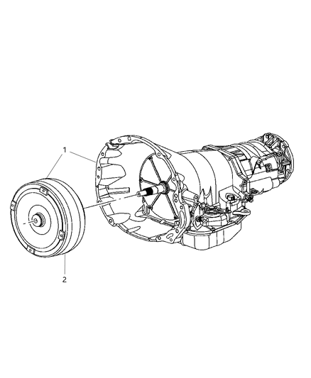 2005 Dodge Ram 1500 Trans Pkg Diagram for 5142998AA