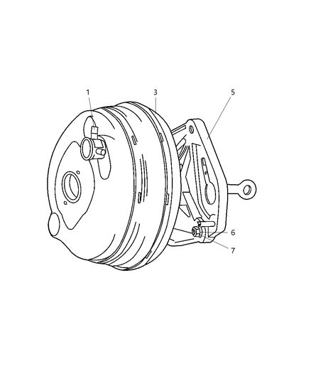 2004 Jeep Liberty Hose-Vacuum Supply Diagram for 52128317AA