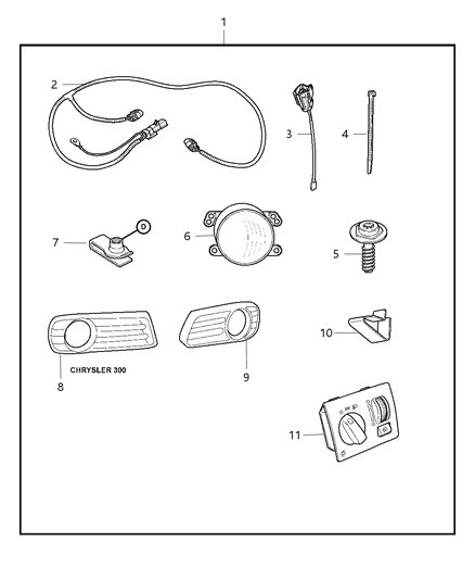 2009 Chrysler 300 Harness-Overlay Diagram for 68037065AA