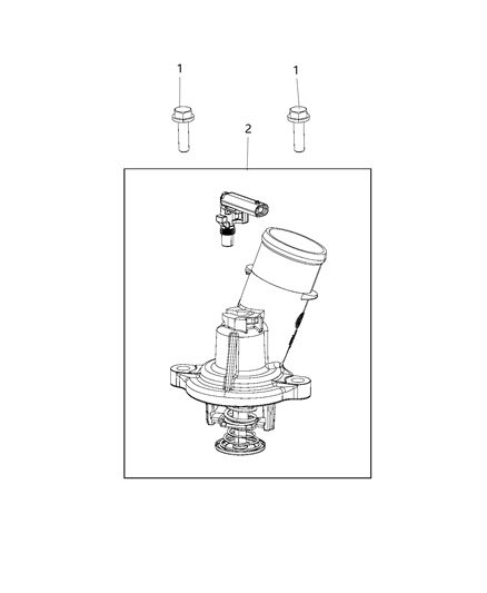2018 Ram 4500 Thermostat & Related Parts Diagram 1