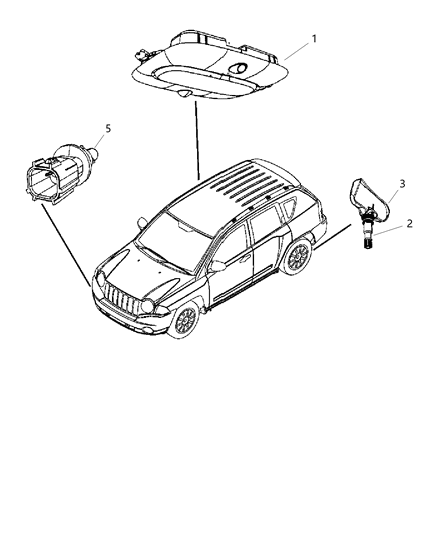 2008 Jeep Compass Sensors Body Diagram