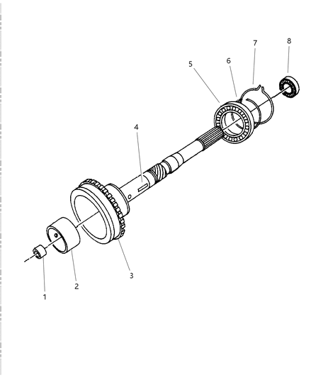 1998 Dodge Durango Output Shaft Diagram