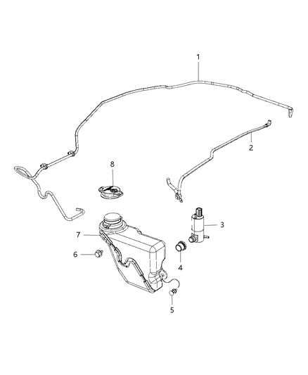 2013 Dodge Viper Front Washer System Diagram