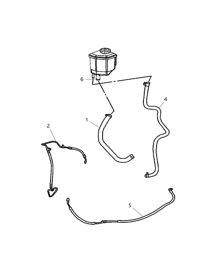 2008 Dodge Magnum Power Steering Hose Diagram 1