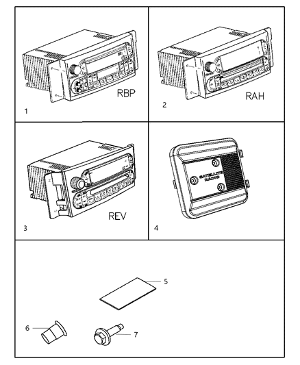 2008 Chrysler Pacifica Radio-AM/FM CD/DVD Diagram for 5064084AD