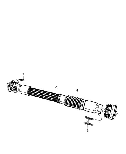 2011 Jeep Wrangler Shaft - Drive Diagram 1