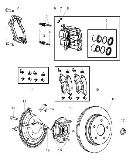 2010 Dodge Ram 1500 Front Brakes Diagram