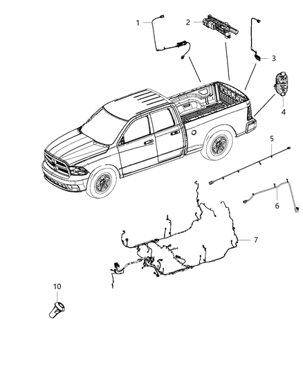 2016 Ram 3500 Pickup Wiring - Body Diagram