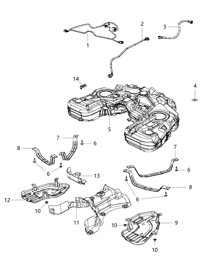 2019 Jeep Grand Cherokee Fuel Tank Diagram