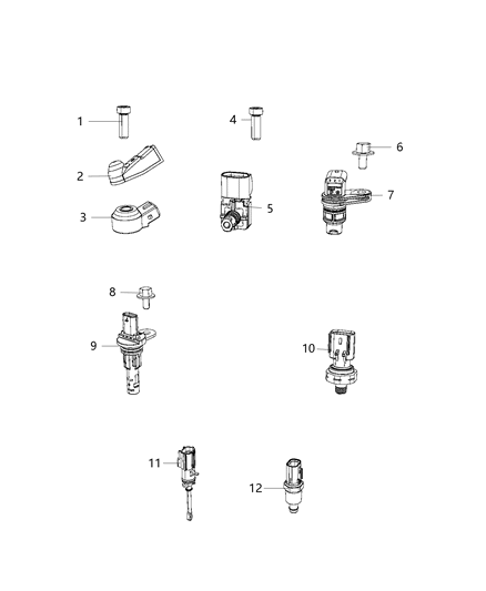 2021 Jeep Grand Cherokee Sensors, Engine Diagram 6