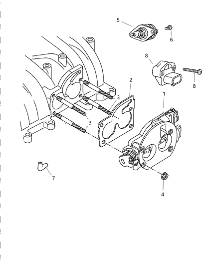 2000 Dodge Ram 2500 Regular Cab Throttle Body Diagram