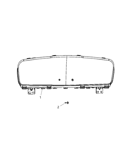 2010 Dodge Journey Cluster-Instrument Panel Diagram for 5172833AB