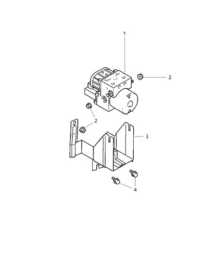2004 Chrysler Sebring Coupe Hydraulic Unit Diagram