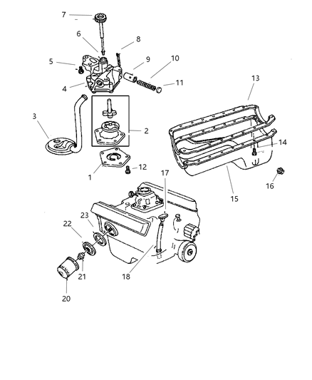 53021053 - Genuine Mopar Plate-Oil Filter Adapter