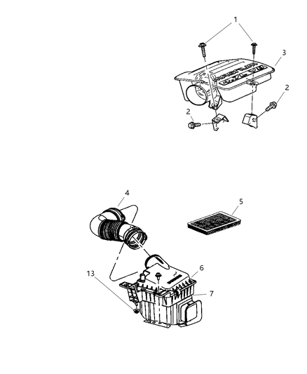 2007 Chrysler Aspen Air Cleaner Diagram