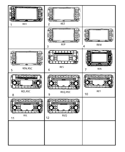 2010 Jeep Patriot Radio-AM/FM With Cd Diagram for 5064958AE