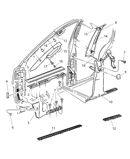2004 Jeep Grand Cherokee Cover-Assist And Grab Handle Diagram for 5HK67XT5AB