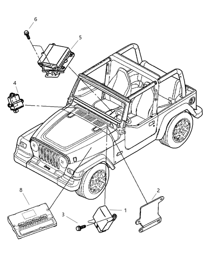 2006 Jeep Wrangler Modules Diagram