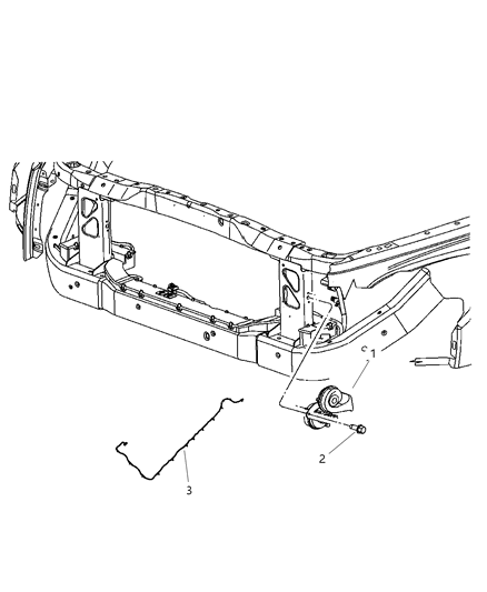 2009 Dodge Durango Horns Diagram