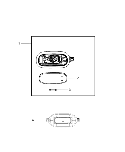 2020 Ram 3500 Lamps, Interior Diagram 3