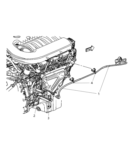 2009 Dodge Challenger Engine Cylinder Block Heater Diagram 1