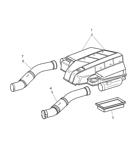 2006 Chrysler Crossfire Air Cleaner Diagram