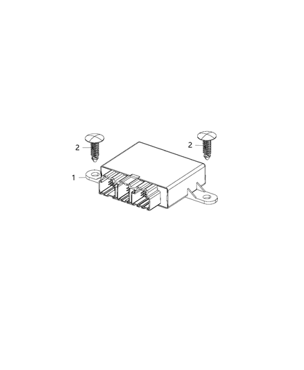 2020 Chrysler 300 Module-Parking Assist Diagram for 68445310AA