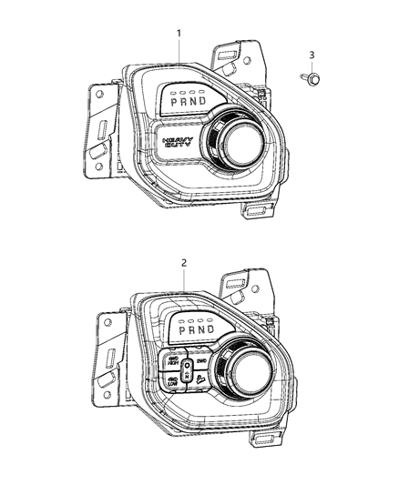 2020 Ram 3500 Gearshift Controls Diagram 3