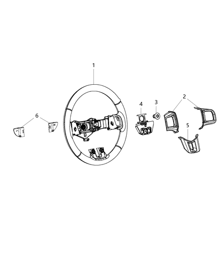 2016 Dodge Charger Wheel-Steering Diagram for 6AD82DX9AA