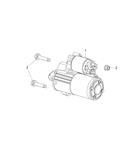 2015 Chrysler 300 Starter & Related Parts Diagram 2