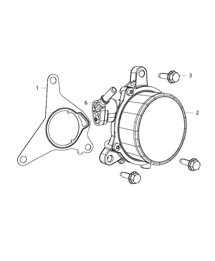 2013 Dodge Dart Pump-Vacuum Diagram for 5047380AC