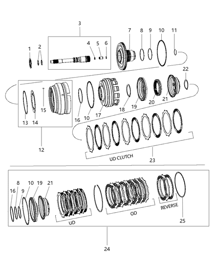 2010 Jeep Grand Cherokee Input Clutch Assembly Diagram 1