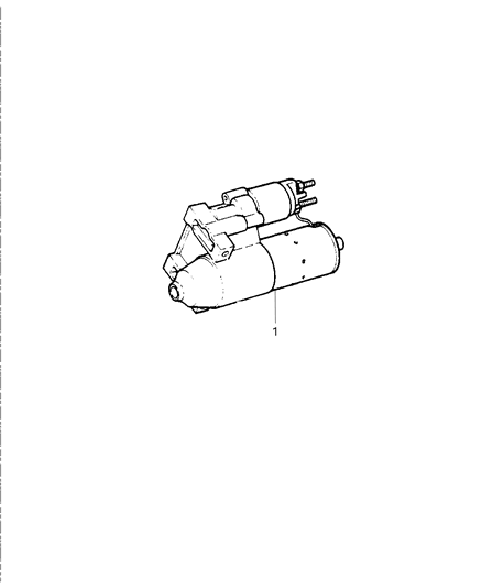 1998 Jeep Grand Cherokee Starter & Mounting Diagram 1