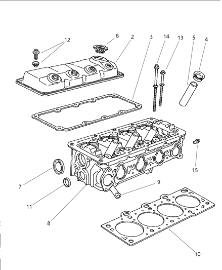 1997 Chrysler Cirrus Cylinder Head Diagram 1