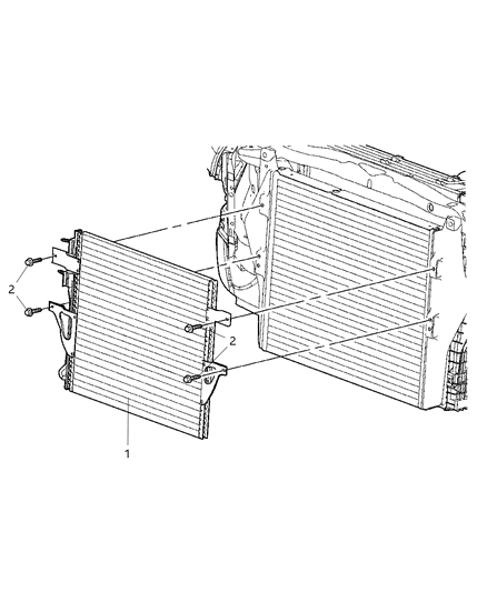 2008 Dodge Ram 3500 Pickup A/C Condenser Diagram