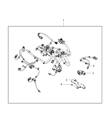 2019 Jeep Renegade Wiring-Engine Diagram for 68440659AA