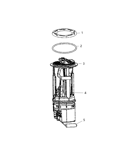 2007 Dodge Nitro Fuel Pump & Sending Unit Diagram