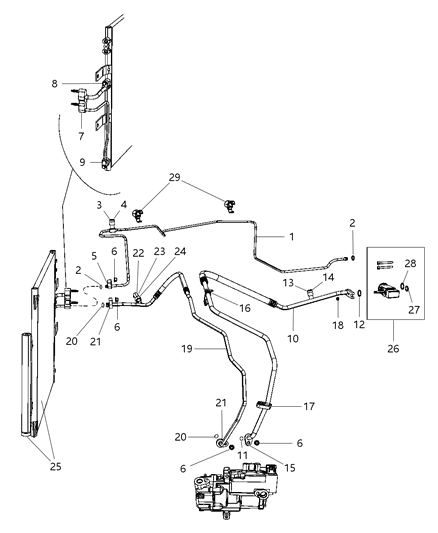 2011 Ram 1500 A/C Plumbing Diagram 2