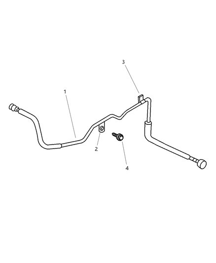 2000 Jeep Grand Cherokee Fuel Lines, Front Diagram 1