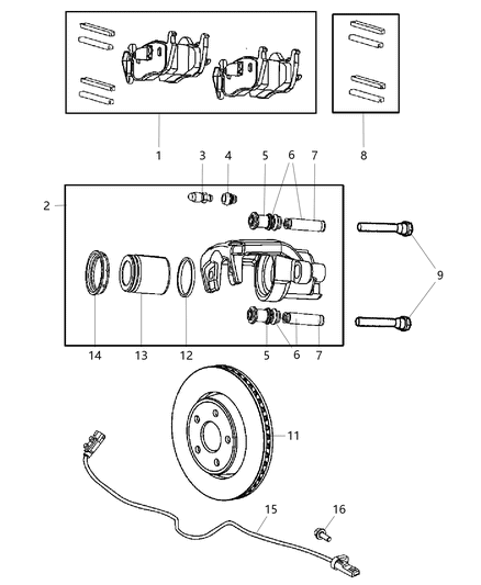 2007 Jeep Commander Rear Disc Brakes Diagram