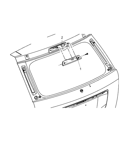 2008 Jeep Grand Cherokee Nozzle-LIFTGATE Washer Diagram for 68025039AA
