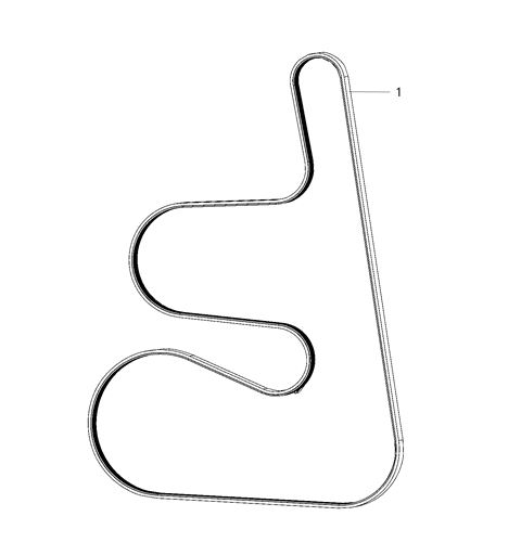 2021 Ram 1500 Belts, Serpentine & V-Belts Diagram 2