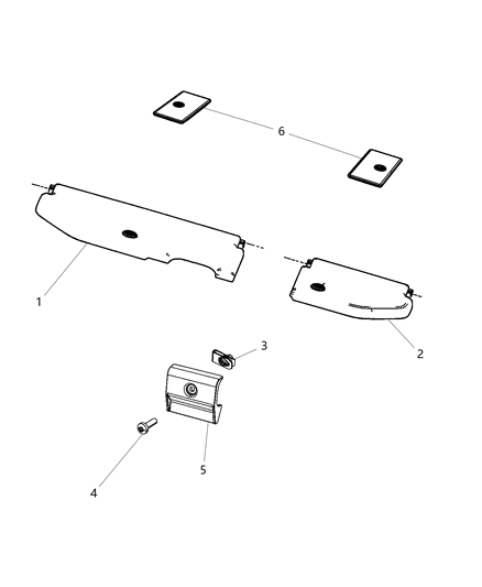 2014 Ram 3500 Pickup Floor Cargo Storage Diagram