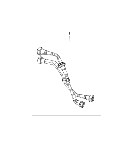 2021 Jeep Wrangler Tube-Supply & Return Diagram for 68427735AC