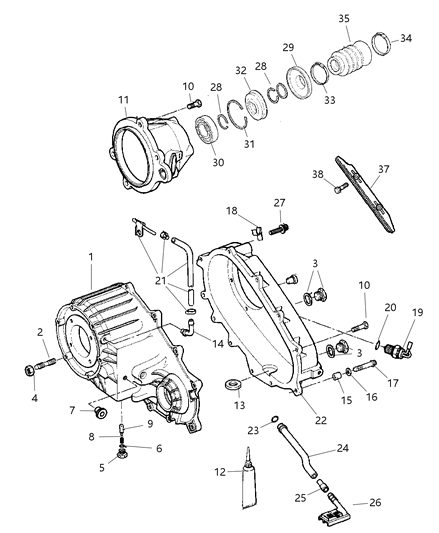 2002 Jeep Liberty Spring-POPPET PLUNGER Diagram for 5072296AA