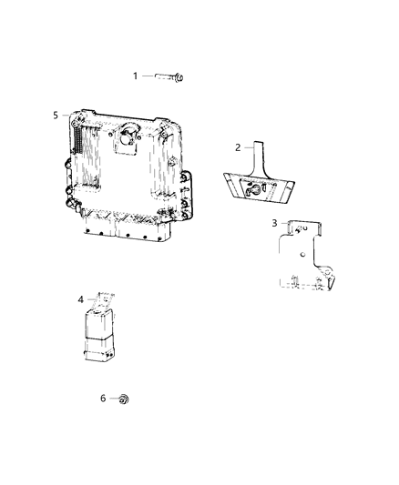 2021 Jeep Grand Cherokee Modules, Engine Compartment Diagram 2