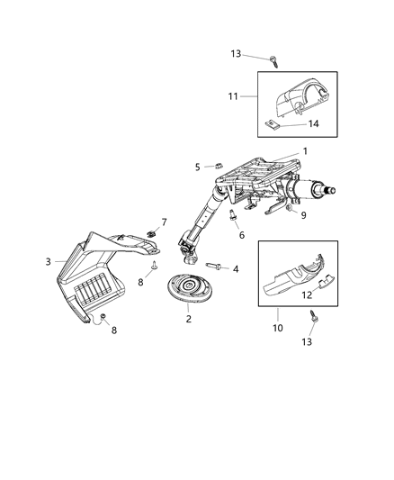 2015 Ram ProMaster 2500 Steering Column Diagram