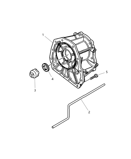 2007 Dodge Dakota Case Adapter & Extension Diagram 1