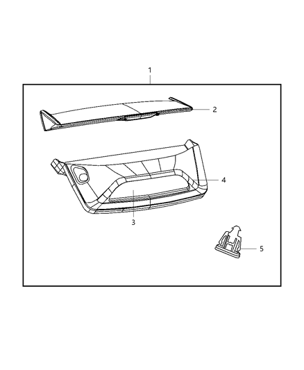 2012 Dodge Caliber Spoiler Kit Diagram